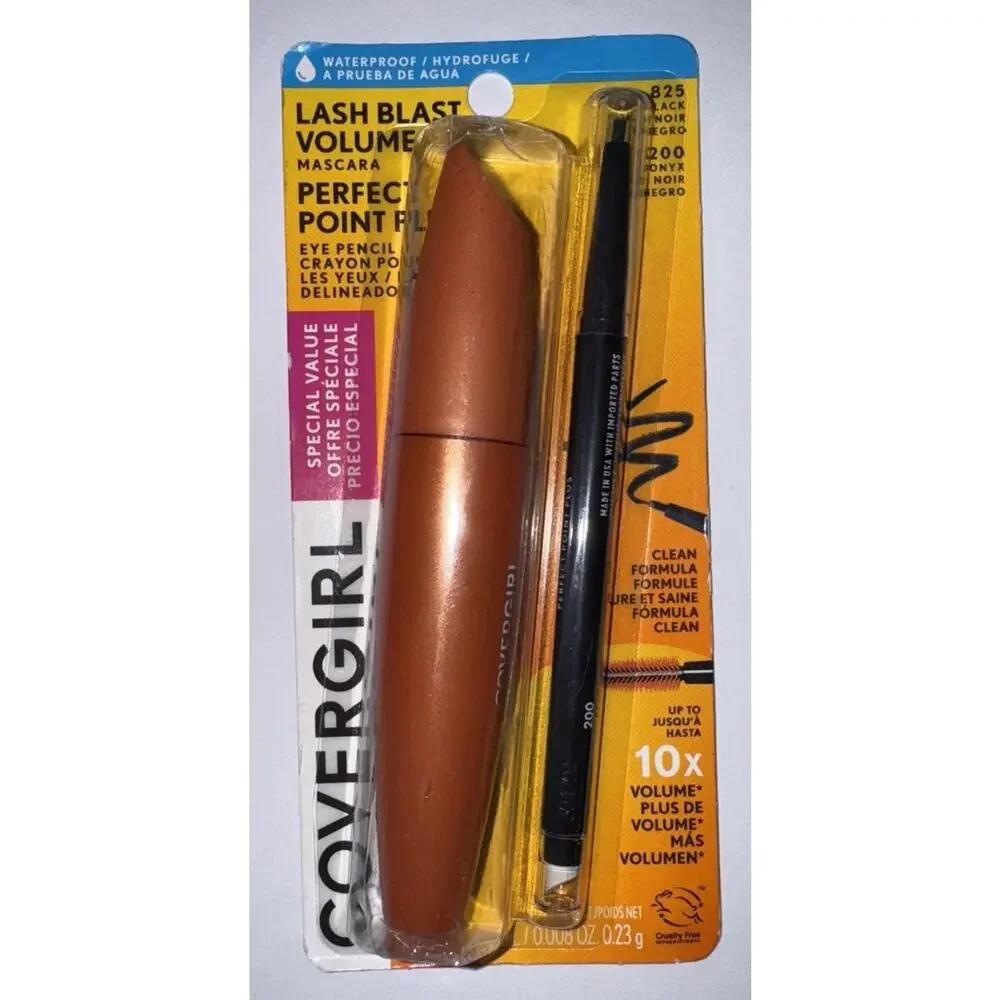 CoverGirl Lash Blast Volume Mascara #825 Very Black & #200 Eye Pencil Onyx